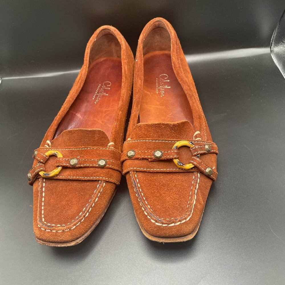 Cole Haan brown suede loafers